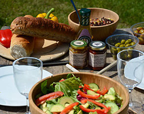 luxury food at the wild revive retreat